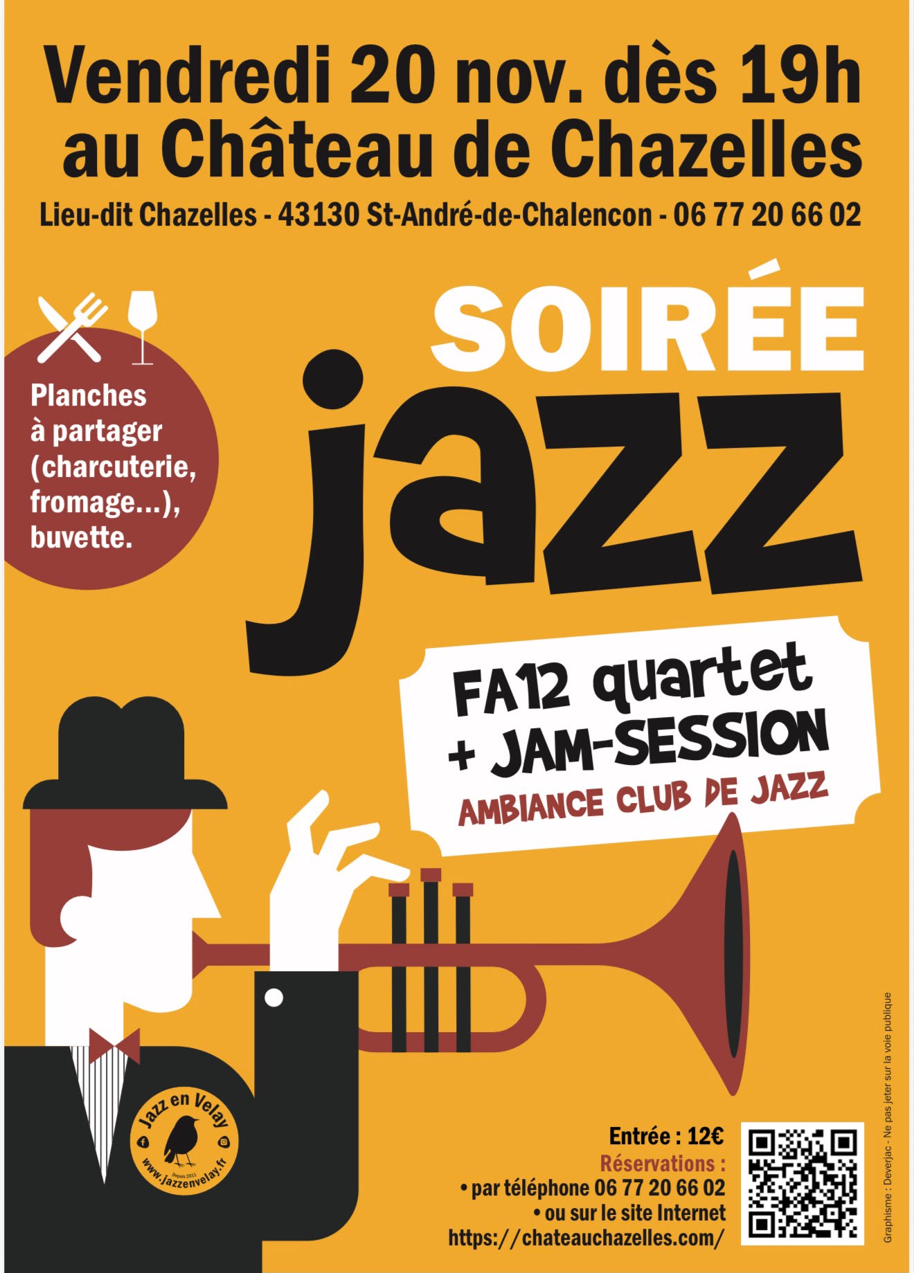 Soirée Jazz du Vendredi 20 novembre 2026